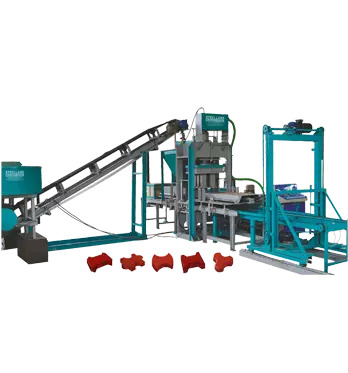 Hydraulic press machine for paver blocks 